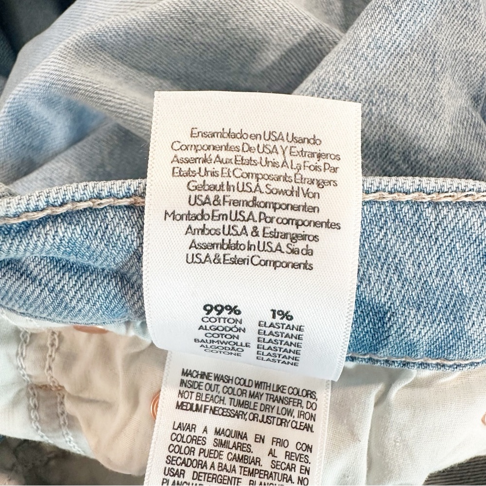 Mother Jeans The Dodger Ankle Slouch Loose Straight Leg Light Wash Size 25 - Picture 9 of 9